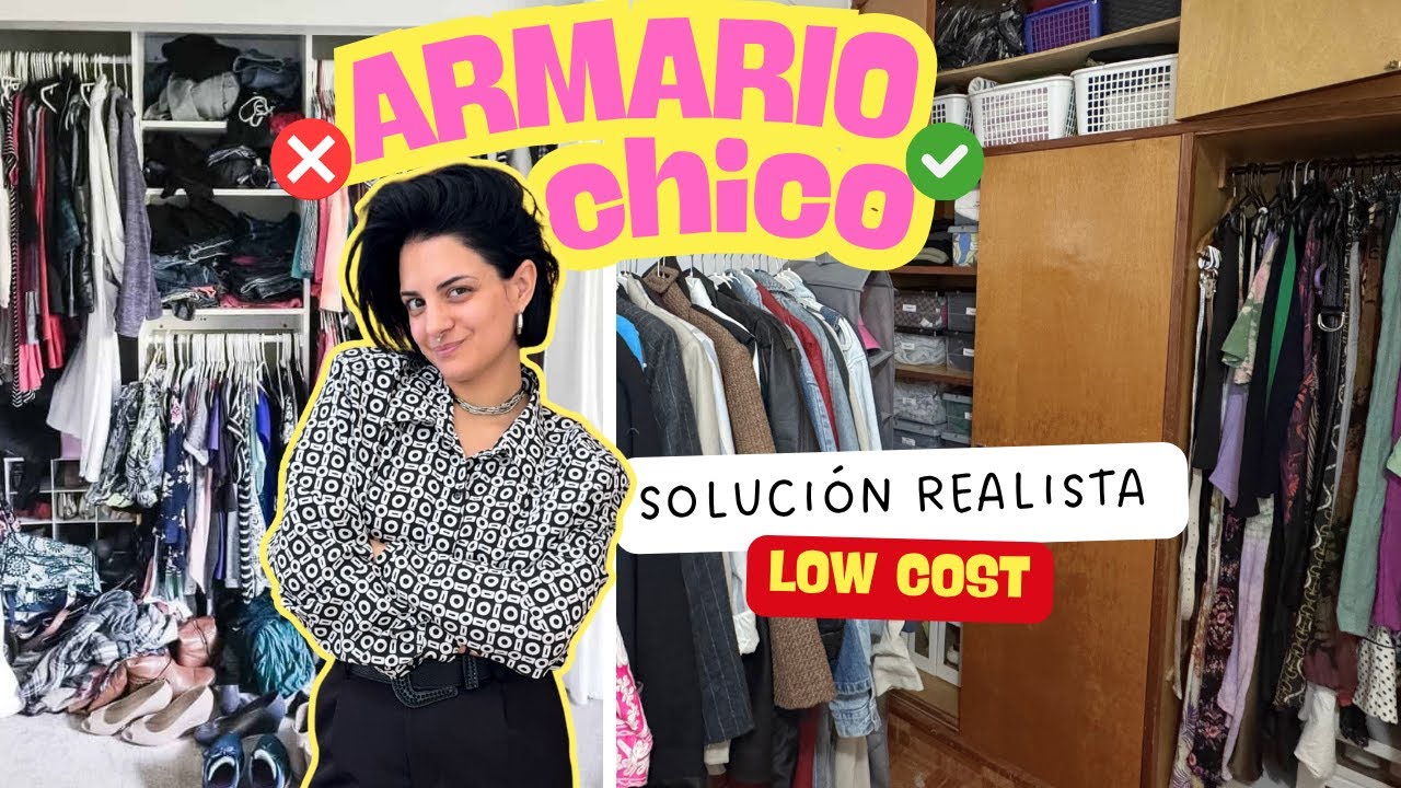 Cómo ORGANIZAR un ARMARIO Pequeño (15 trucos fáciles y LOW COST)