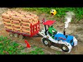 diy tractor heavy truck stuck in mud with Parle G science project part-6 ‎@sanocreator 