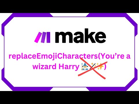 Remove Emojis from Text in Make.com with Replace Emoji Function