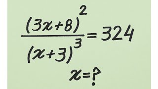 Only genius can solve this Algebra equation | Math olympiad mathematics 