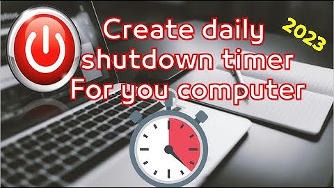 How to Set PC Auto shutdown timer in Windows 7, 10, 11