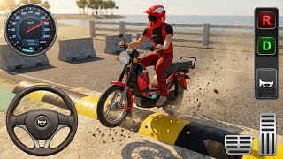 TVS XL 100 Mod Bussid | Speed Breaker Offroad Map 😱🛵 | Bus Simulator Indonesia | Android Gameplay  screenshot 3