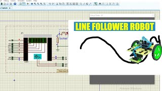 How to make line follower robot in proteus professional