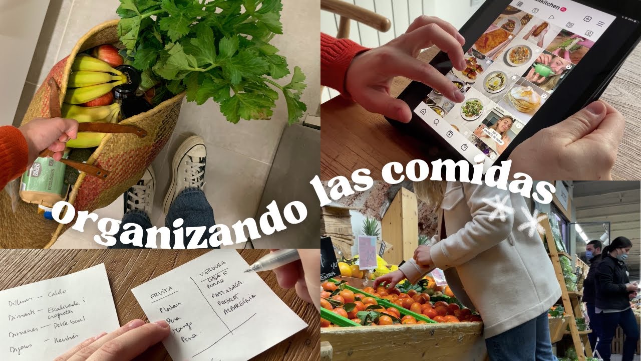 organizando mis comidas | recetas, voy al mercado y hago batch cooking