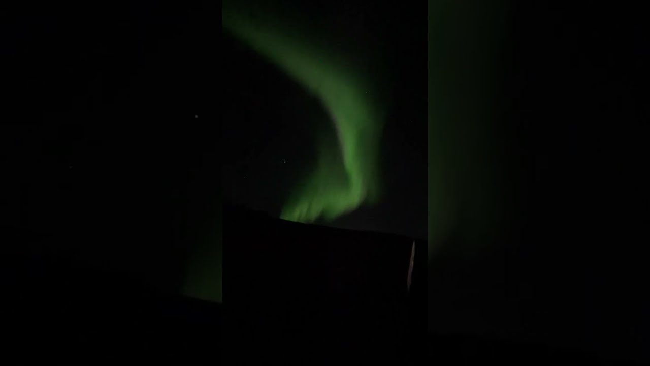 The northen light (aurora) at Emstrur hut, Laugavegur trail, Iceland — Emstrur — video poster