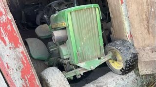 I found another Barn find John Deere 112 Round Fender!!! #johndeere