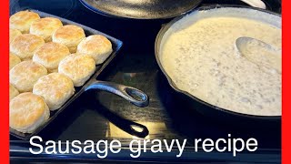 Sausage Gravy Recipe-The Secret To Getting It Perfect Every Time! The Best Sausage Breakfast Gravy