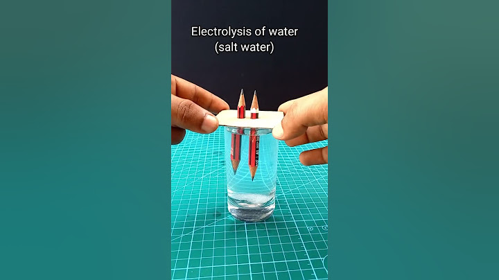 Electrolysis Of Water | How To Produce Hydrogen From Water | Water Electrolysis #shorts