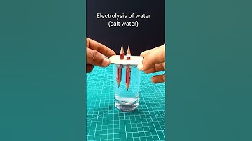 Thumbnail of Electrolysis Of Water | How To Produce Hydrogen From Water | Water Electrolysis #shorts