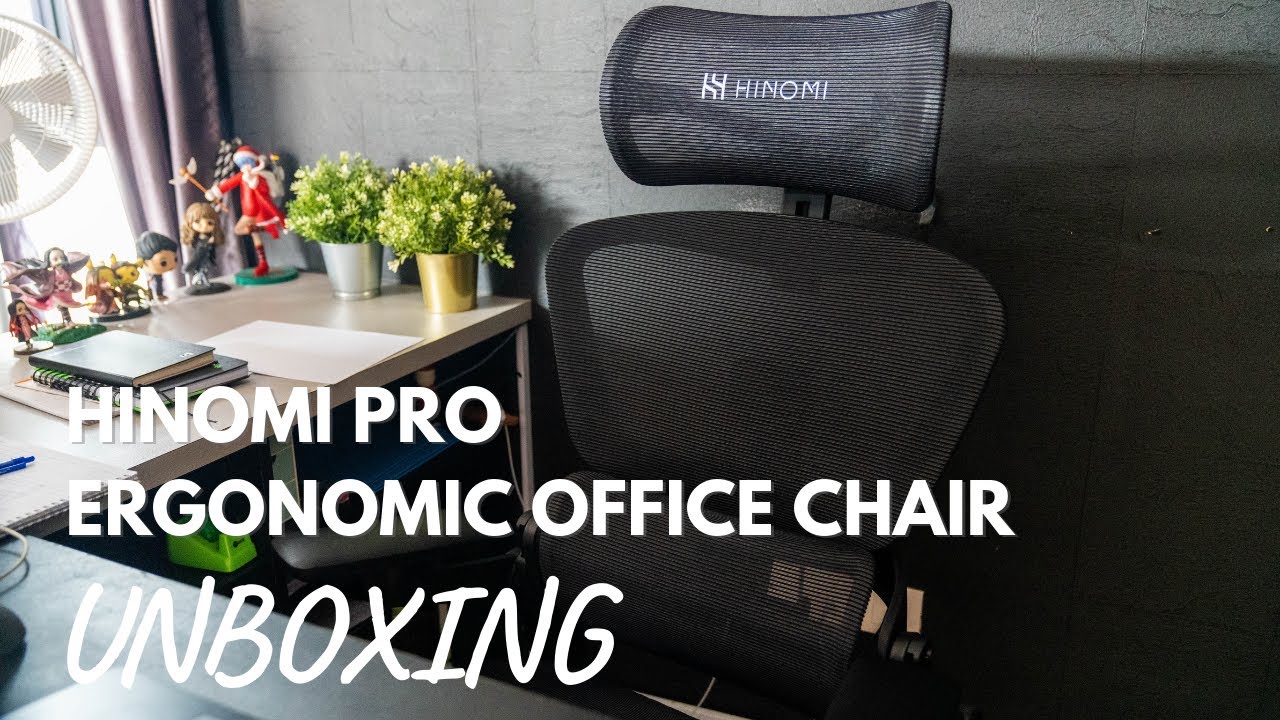 HINOMI H1 Pro 3D Lumbar Support Ergonomic Office/Gaming Chair - 5D Armrests  Leg Rest Included Hybrid Mesh Relieve Back Pain, Foldable, Work from Home