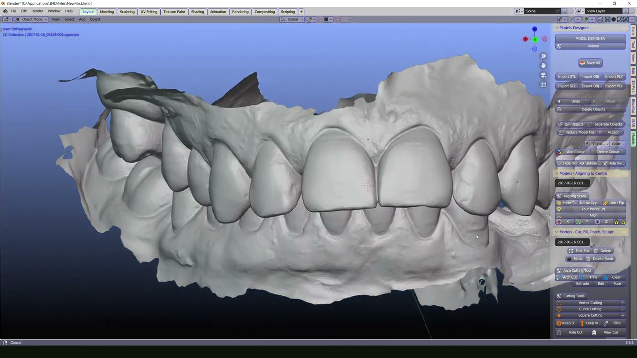 Blenderfordental - 3D print models for beginners
