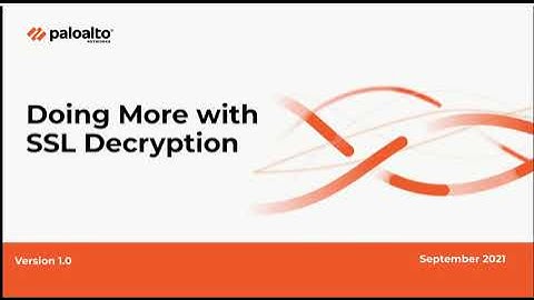 SSL Decryption with Prisma Access