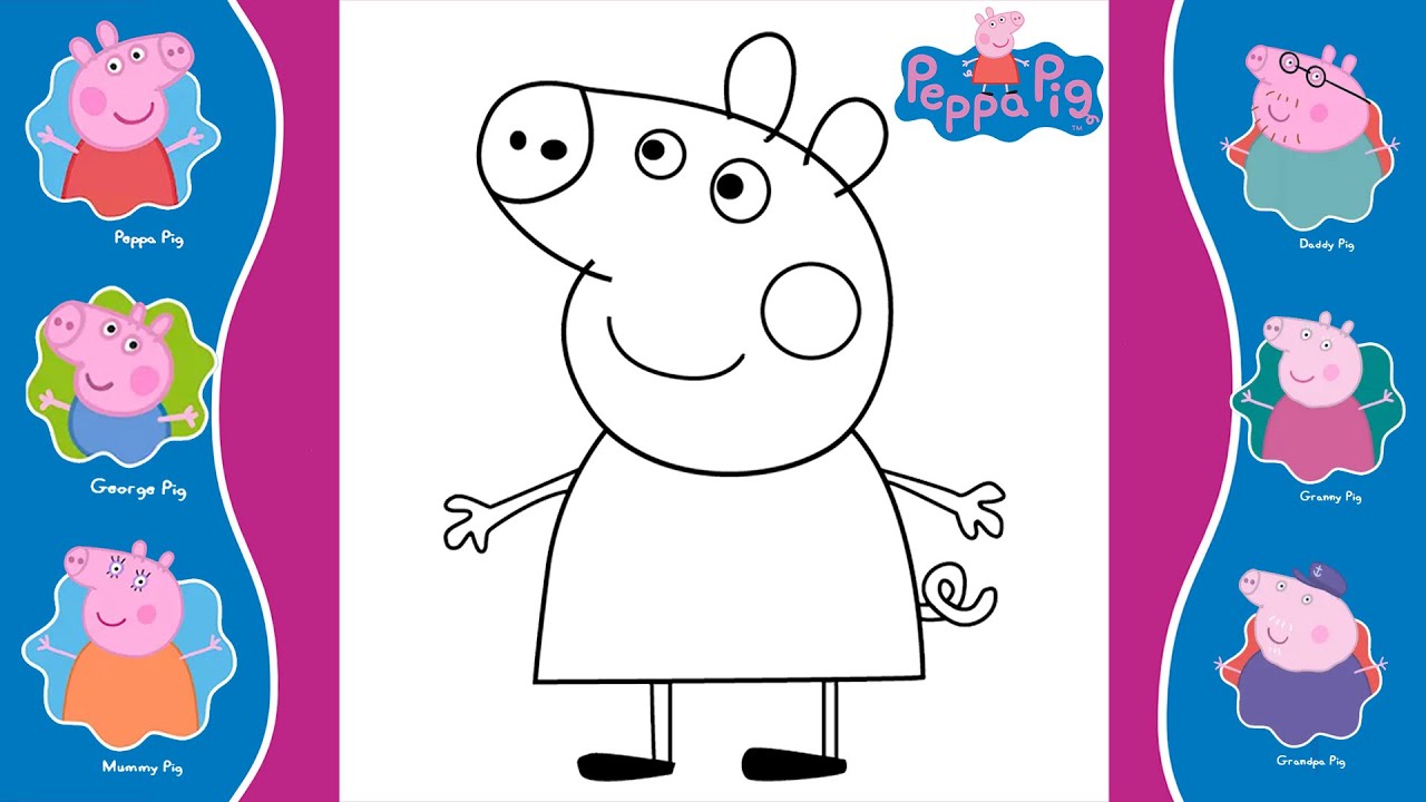 Como Desenhar a Peppa Pig - (How to Draw Peppa Pig) - SLAY DESENHOS #105 