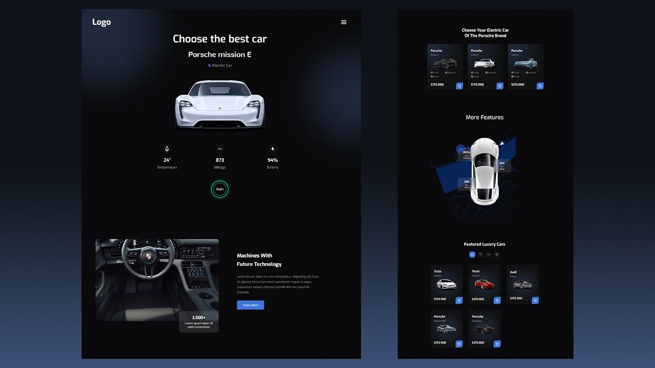 Build a complete responsive website using Html & Css & Javacript - YouTube
