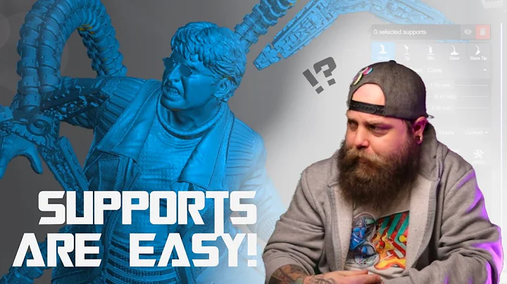 How To make Supports in Lychee Slicer for Resin Printing Large Scale Models.