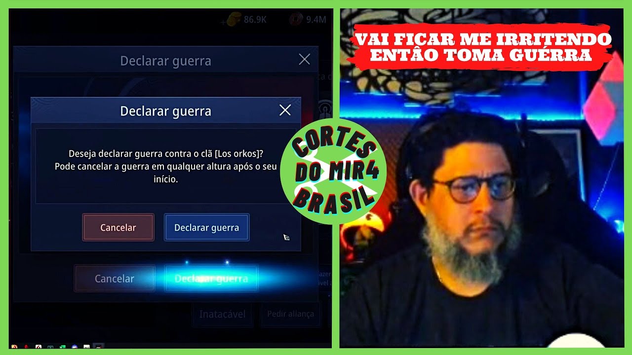 O CARA IRRITOU 77DEEJAY E ACABA TOMANDO GUÉRRA NO CLAN NEUTRO | CORTES DO MIR4 BRASIL