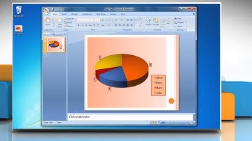 Add titles to a pie chart in Microsoft® PowerPoint 2007 presentation