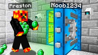 7 Ways To Steal Preston&#39;s Emeralds! (Minecraft)