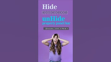 Hide and Unhide Adobe Illustrator property panel task bar. #adobe  #adobeillustrator