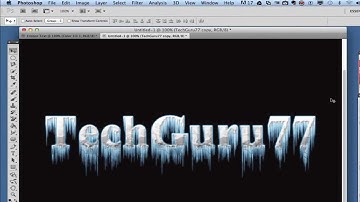 Photoshop Tutorial - Frozen Text Effect