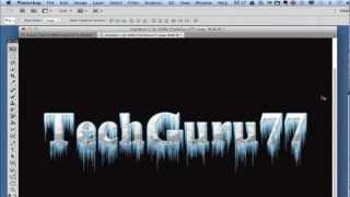 Photoshop Tutorial - Frozen Text Effect