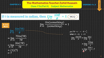Lesson # 14   Functions And Limits  F ScPart II  Mathematics, Chapter 1 by Zahid Hussain