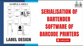 Serialization of Bartender How To Use/Make Label Serialization Bartender Software in Barcode TSC/TVS