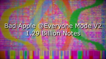 [Black MIDI] Bad Apple @EVERYONE Mode ~ VERSION 2