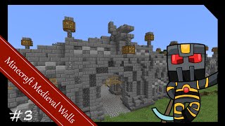 Minecraft Medieval Builds - City Wall Tutorial - Part 3 of 3 - How to Build a Medieval Gate