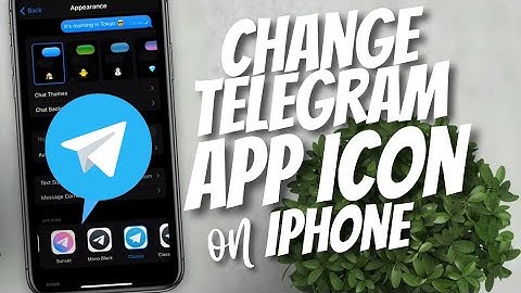 How can I change my Telegram App icon on iPhone