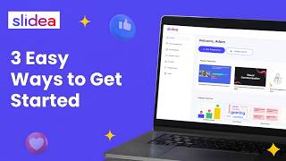 How to Create the First Presentation in Slidea
