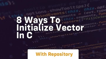 8 ways to initialize vector in c