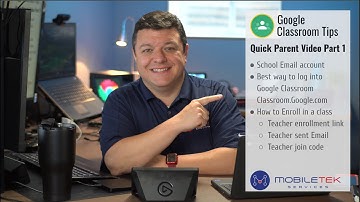 Google Classroom: Quick Parent Video (Part 1)