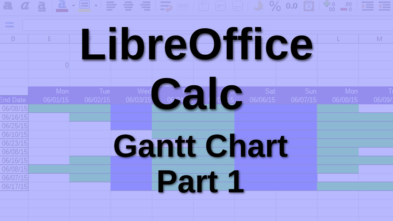  Update  LibreOffice Calc - Diagramma di Gantt Parte 1
