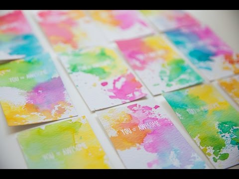 Watercolor Smooshing | You + Awesome