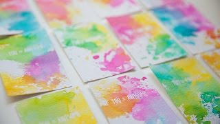 Watercolor Smooshing | You + Awesome