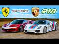Ferrari SF90 vs Porsche 918 Spyder: CORRIDA DE ARRANCADA