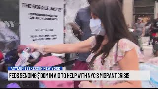 Feds sending $100M in aid to help with NYC's migrant crisis