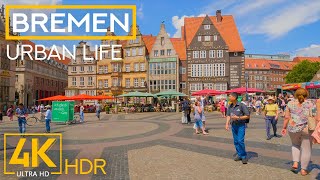 Exploring Cities of Germany - BREMEN - Relaxing City Life Video in 4K HDR