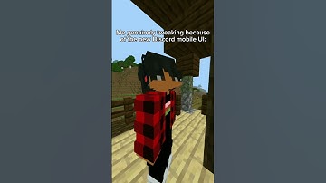 the new discord mobile ui GENIUNELY SUCKS #minecraft #discord #shorts