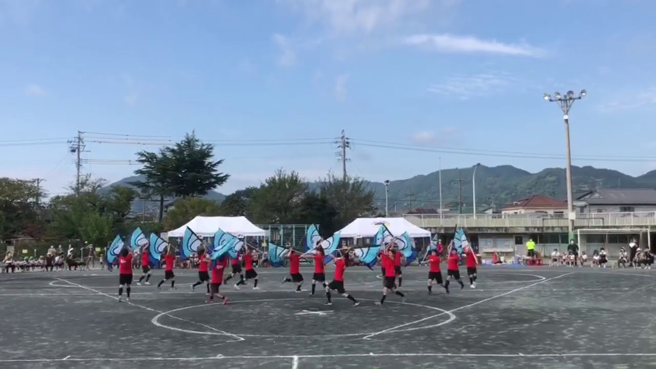 梨花幼稚園職員カラーガード演技 梨花幼稚園 学校法人 鷲巣学園