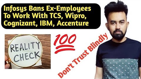 Truth about Infosys Bans Ex-Employees To Work With TCS, Wipro, Cognizant, IBM, Accenture || Chandan