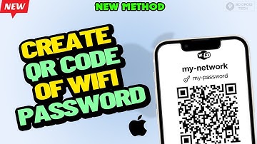 How to create QR code of WiFi password on iPhone 2024 | create WiFi Password QR Code IOS