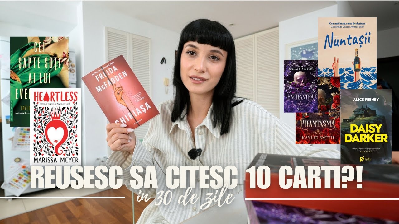 Reusesc sa citesc 10 cărți in 30 de zile?! [CHALLENGE] - YouTube