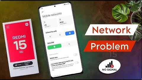 How to Fix Network Problem in Redmi 15 5g | Sim Card No Sevice in Redmi 15