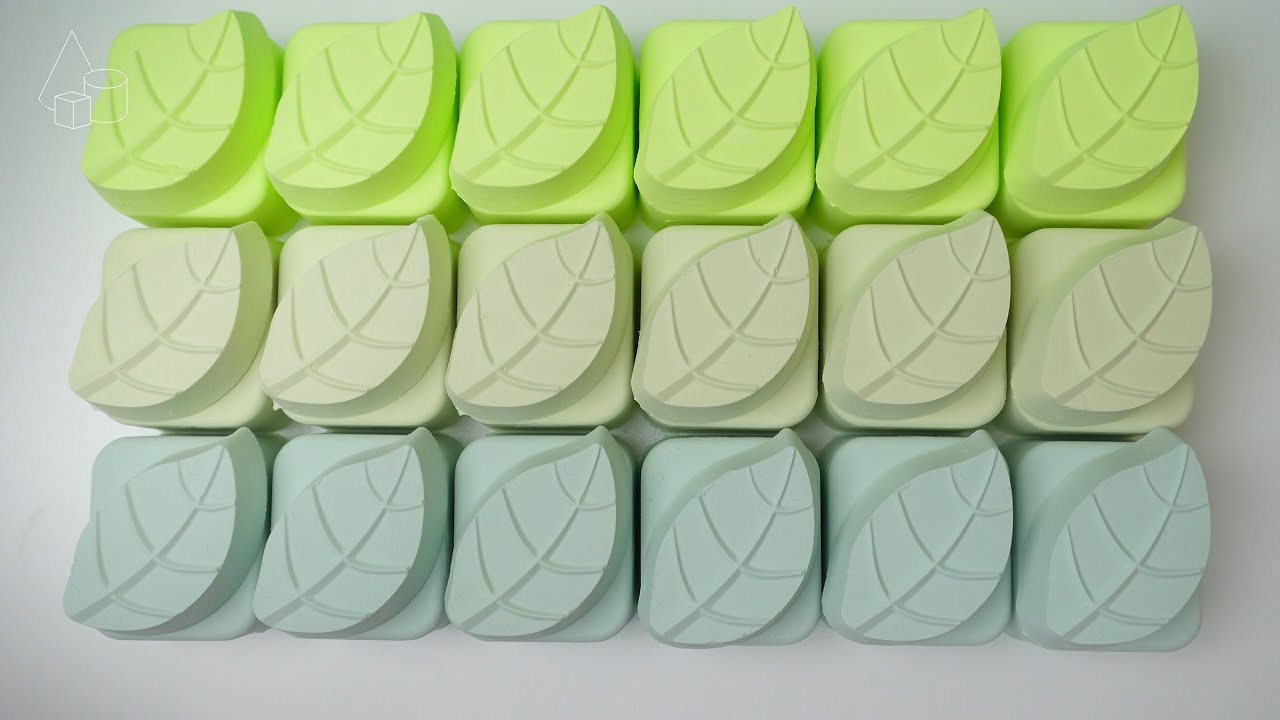 ASMR | Baking Soda Crunch – Leaf Blocks 🍃 Satisfying Sounds