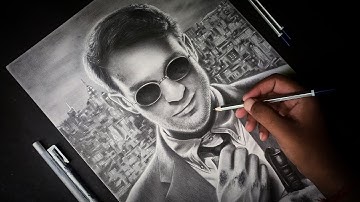 Drawing Daredevil Pencil Sketch | Matt Murdock Drawing | Charlie Cox