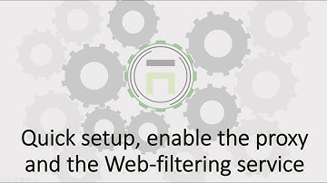 Enable the proxy service and the Web-filtering