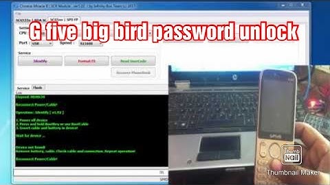 G five big bird password unlock/Big bird password unlock by cm2