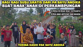 Download Lagu AMAZING❗THIS IS THE HAPPINESS OF CHILDREN IN THE VILLAGE AFTER BEING GIVEN FREE MILK FROM BPK BAY... MP3